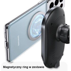 Kup Magnetyczny uchwyt USAMS Wireless Charging 15W Air Vent czarny/black CD182ZJ01 - USA801 - {ean13} - Sklep Home Screen