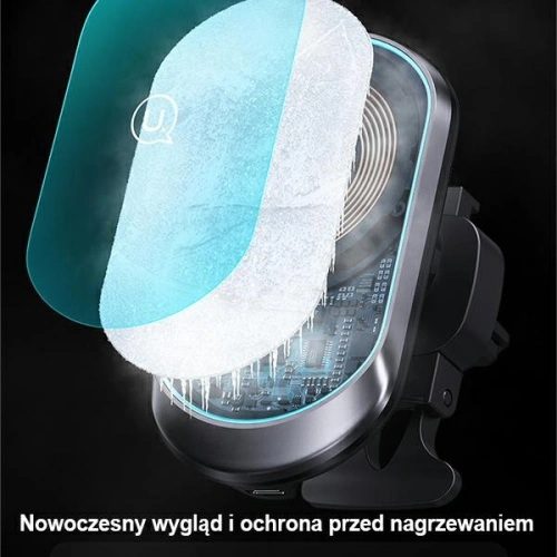 Kup Urmărește magnetul USAMS Wireless Charging 15W Air Vent negru/CD182ZJ01. - USA801 - {ean13} - Sklep Home Screen