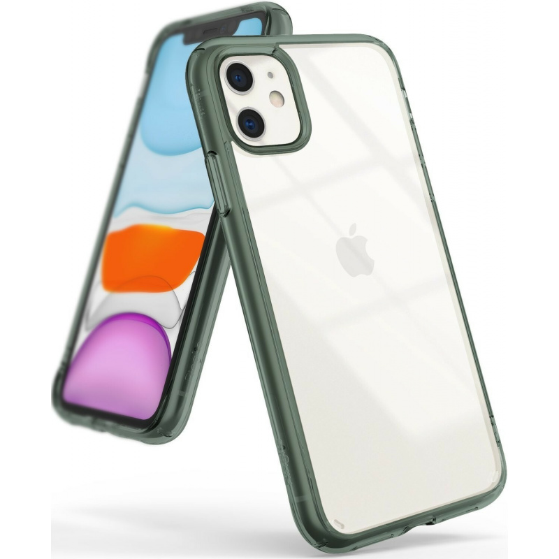 Kup Etui Ringke Fusion Apple iPhone 11 Pine Green - 8809688894442 - RGK1037GRN - Homescreen.pl