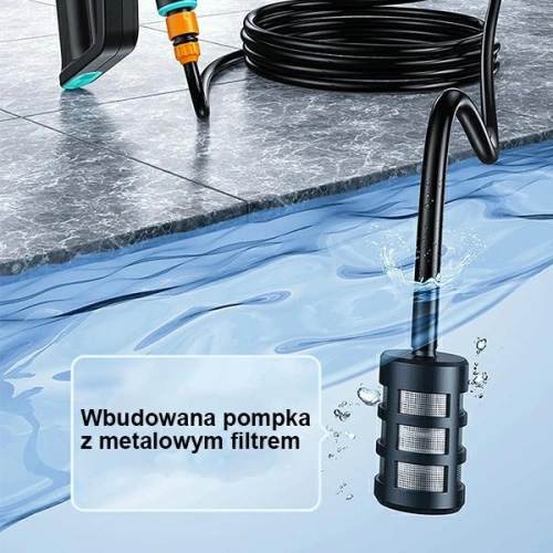 Kup Aparat de spălat cu presiune USAMS 5000 mAh + furtun de grădină 5m negru/black US-ZB252 - USA802 - {ean13} - Sklep Home Screen