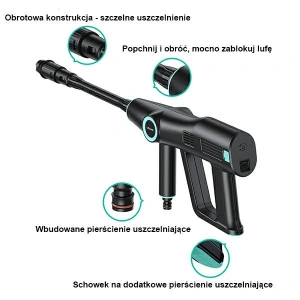Kup Hochdruckreiniger USAMS 5000 mAh + 5m schwarzer Gartenschlauch US-ZB252 - USA802 - {ean13} - Sklep Home Screen
