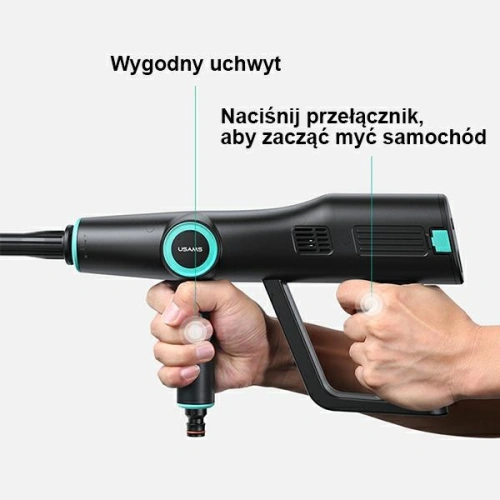 Kup Aparat de spălat cu presiune USAMS 5000 mAh + furtun de grădină 5m negru/black US-ZB252 - USA802 - {ean13} - Sklep Home Screen