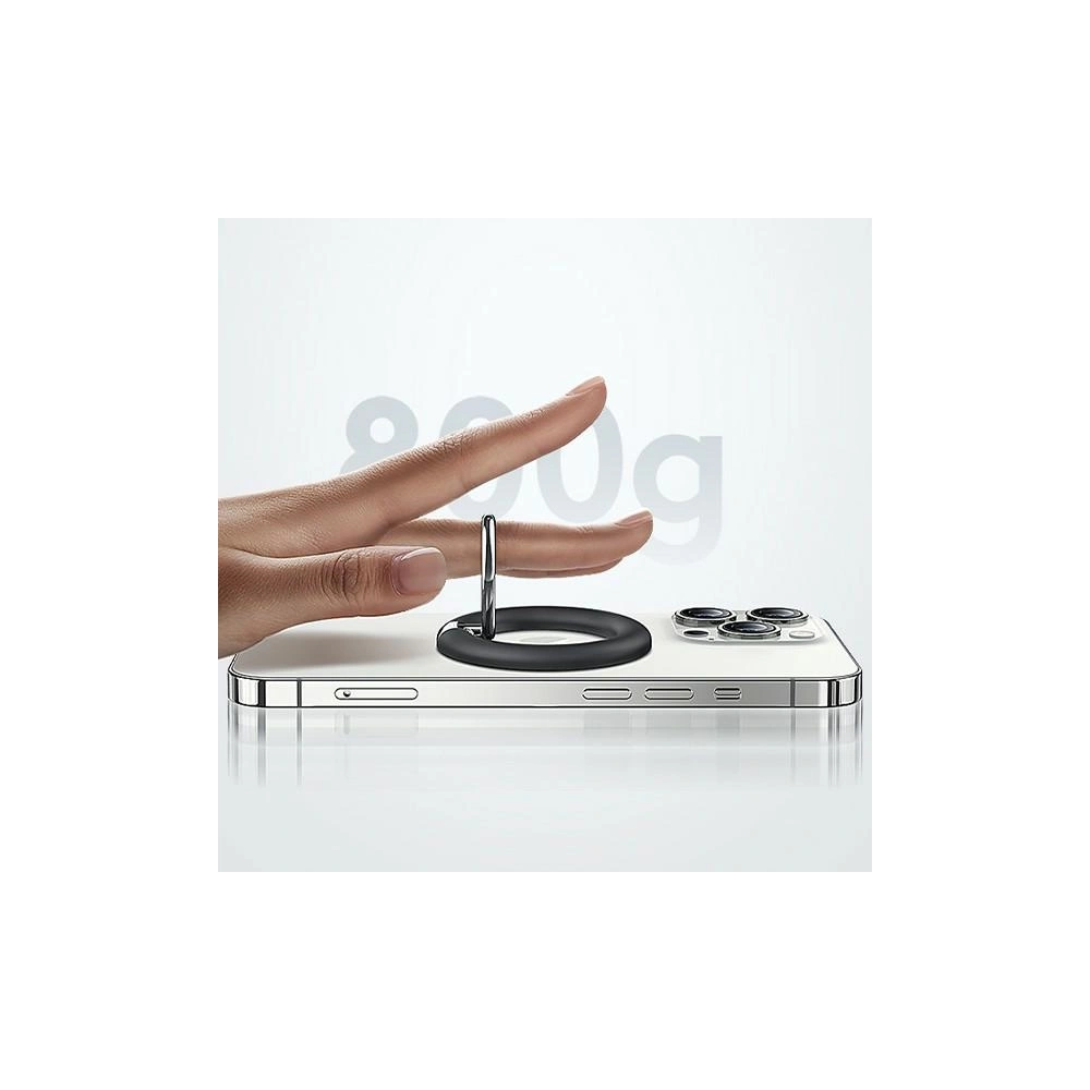 Uchwyt na palec USAMS Ring holder magnetic czarny/black US-ZJ071
