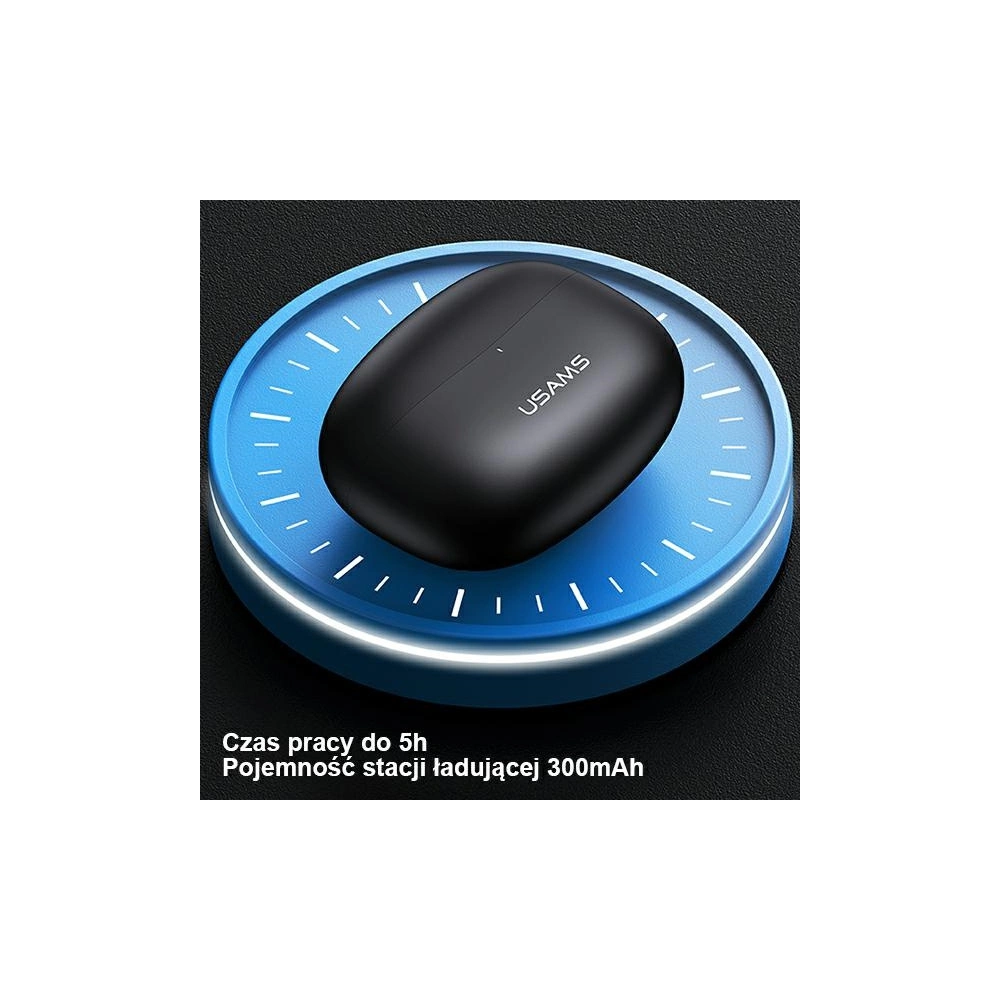 Słuchawki TWS USAMS BH series Bluetooth 5.1 biały/white BHUBH02