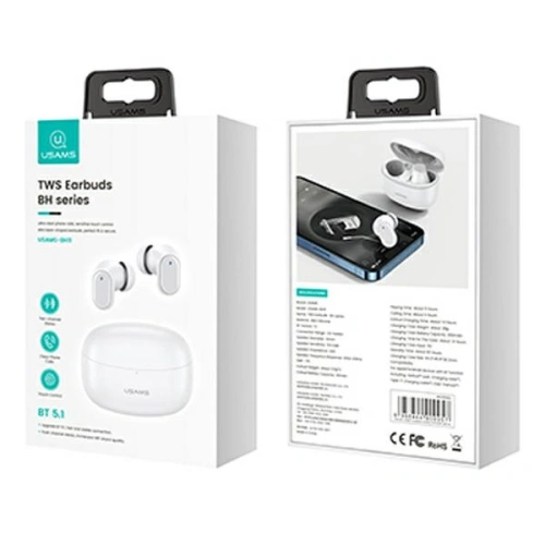 Kup TWS Kopfhörer USAMS BH-Serie Bluetooth 5.1 weiß/BHUBH02 - USA804 - {ean13} - Sklep Home Screen