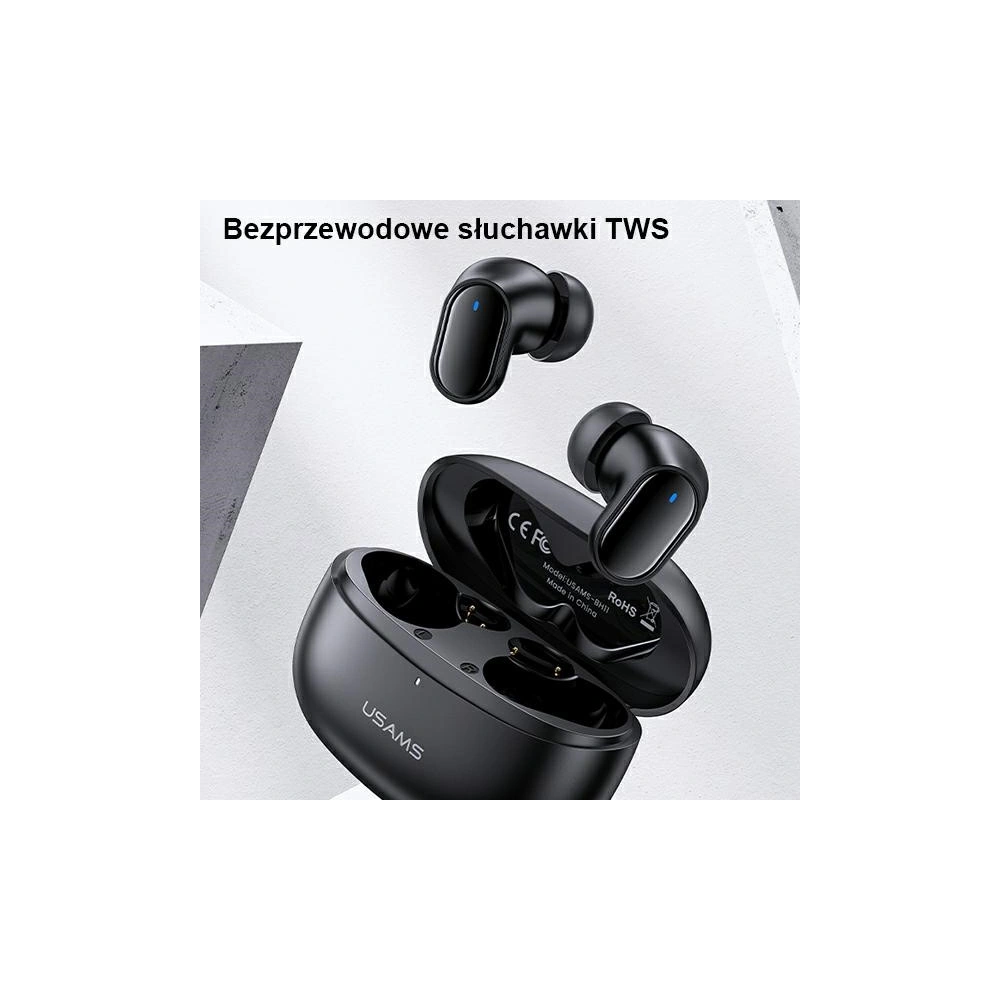 Słuchawki TWS USAMS BH series Bluetooth 5.1 czerwony/red BHUBH03