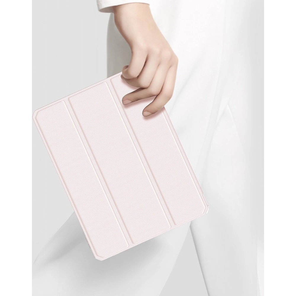 Etui Dux Ducis Toby Apple iPad Air 10.9 2020/2022 (4. i 5. generacji) / iPad Air 11 2024 (6. generacji) Pencil holder różowy