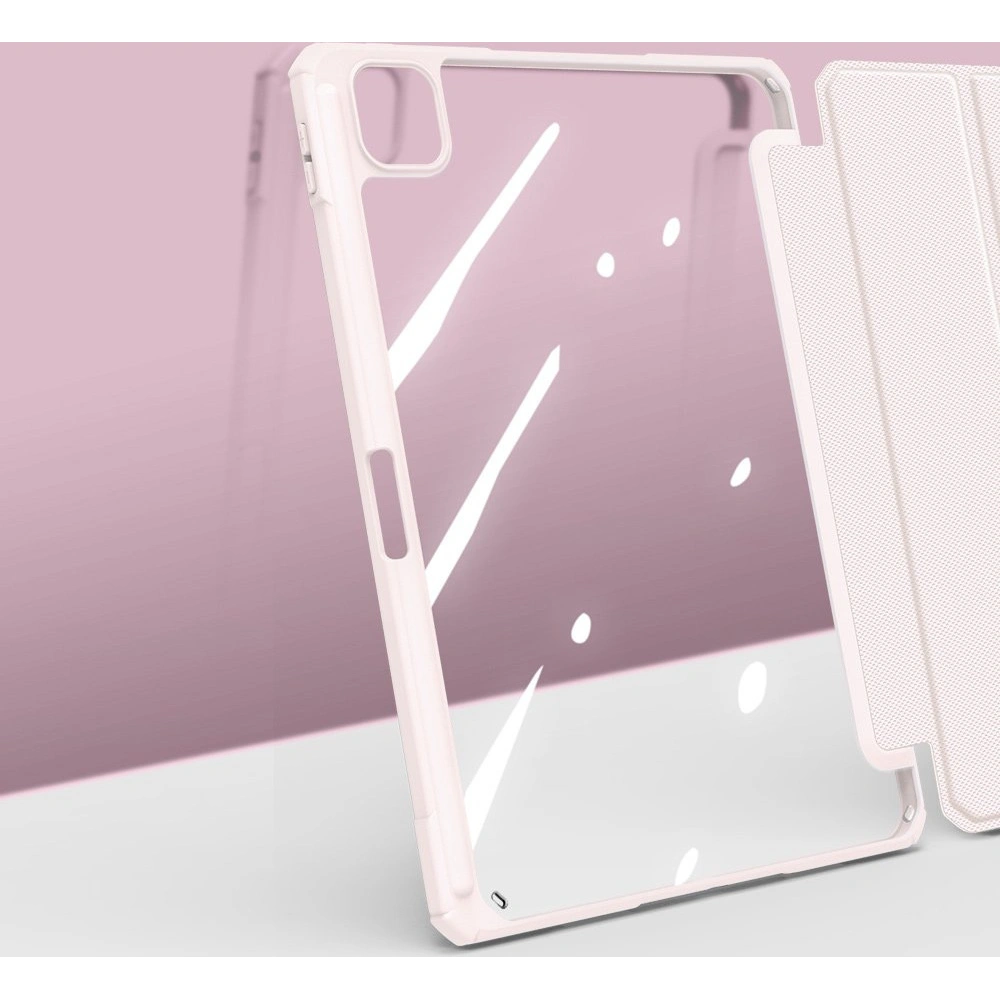 Etui Dux Ducis Toby Apple iPad Air 10.9 2020/2022 (4. i 5. generacji) / iPad Air 11 2024 (6. generacji) Pencil holder różowy