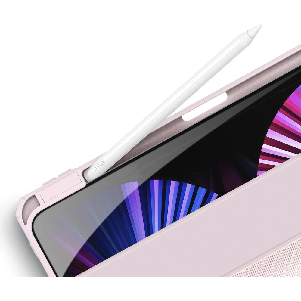 Etui Dux Ducis Toby Apple iPad Air 10.9 2020/2022 (4. i 5. generacji) / iPad Air 11 2024 (6. generacji) Pencil holder różowy