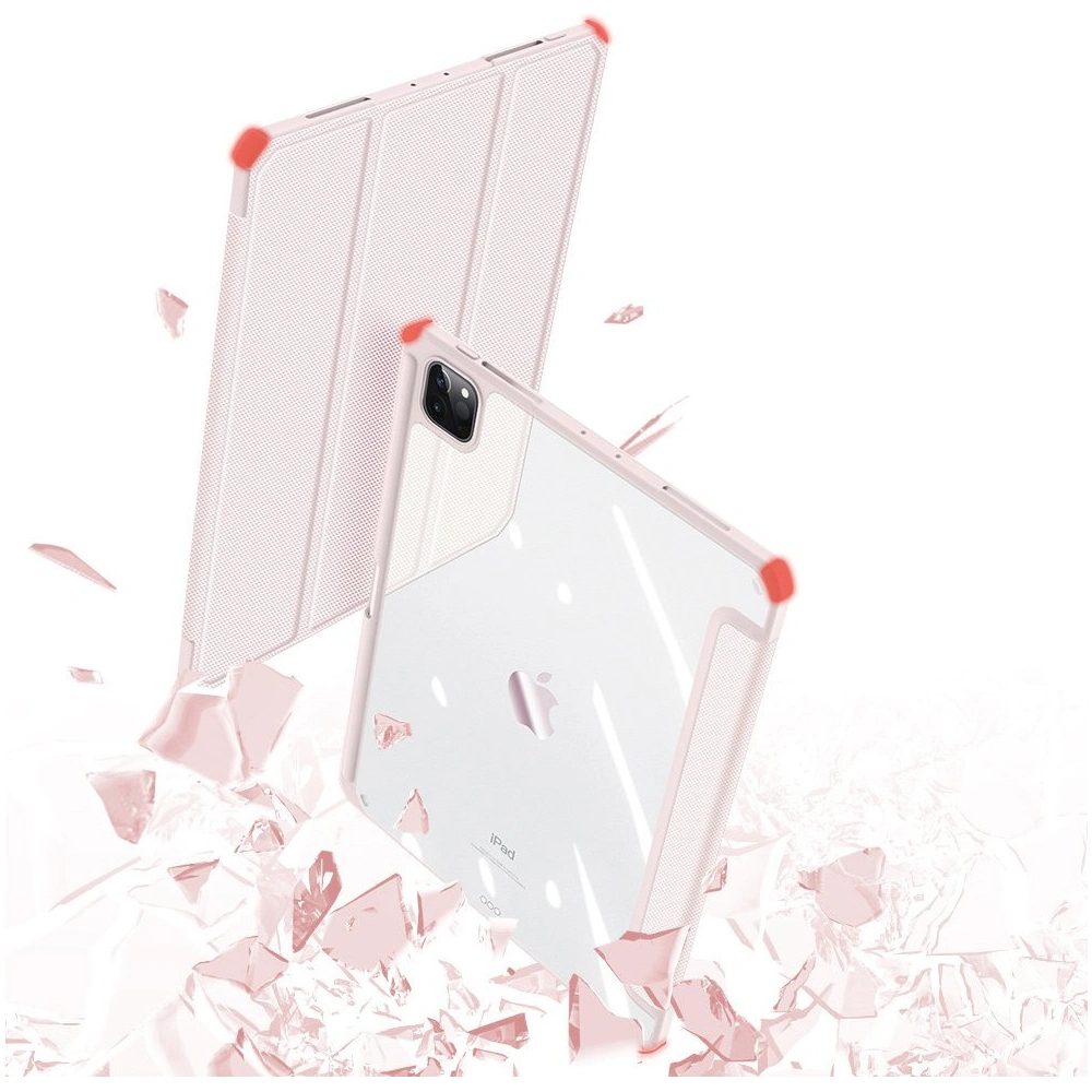 Etui Dux Ducis Toby Apple iPad Air 10.9 2020/2022 (4. i 5. generacji) / iPad Air 11 2024 (6. generacji) Pencil holder różowy