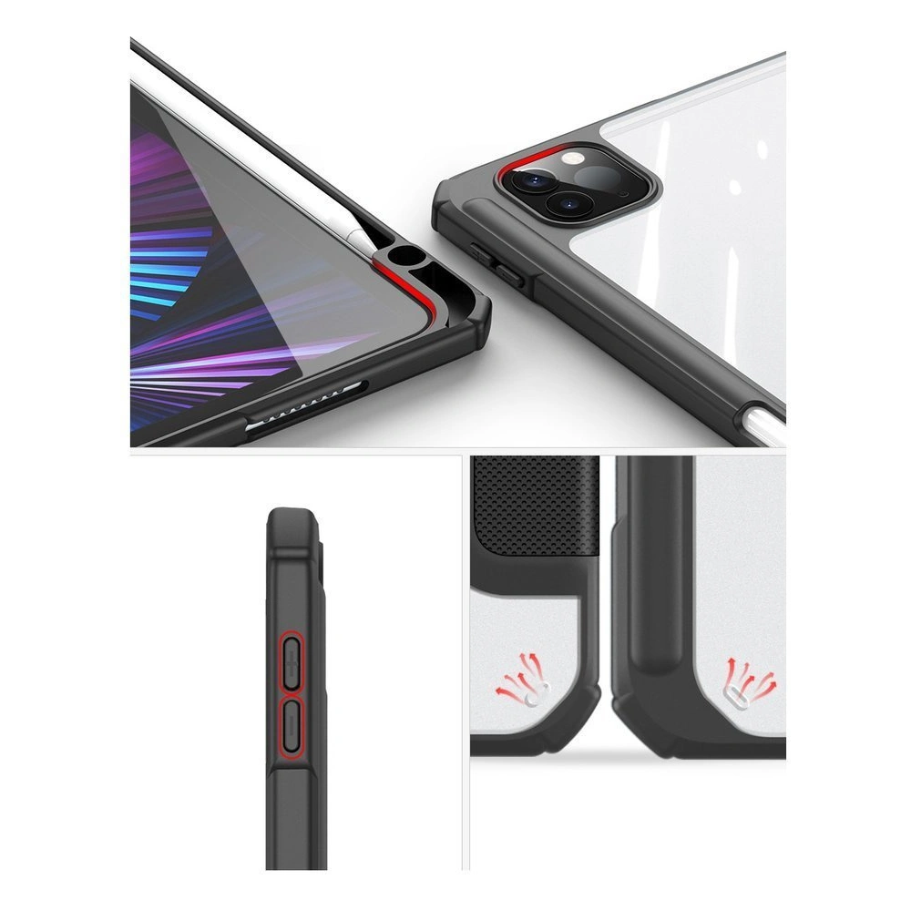 Etui Dux Ducis Toby Apple iPad Air 10.9 2020/2022 (4. i 5. generacji) / iPad Air 11 2024 (6. generacji) Pencil holder różowy