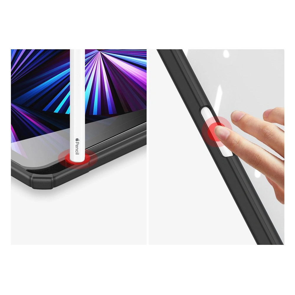 Etui Dux Ducis Toby Apple iPad Air 10.9 2020/2022 (4. i 5. generacji) / iPad Air 11 2024 (6. generacji) Pencil holder różowy