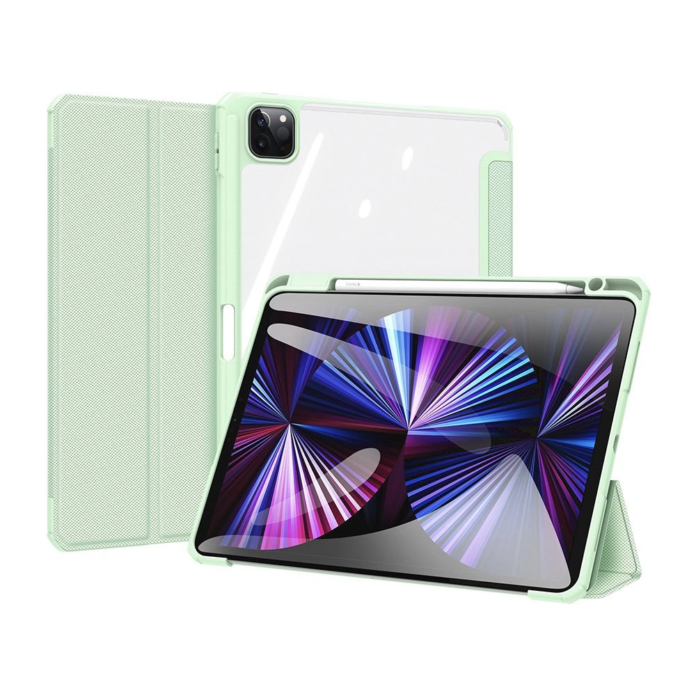 Etui Dux Ducis Toby Apple iPad Air 10.9 2020/2022 (4. i 5. generacji) / iPad Air 11 2024 (6. generacji) Pencil holder zielony