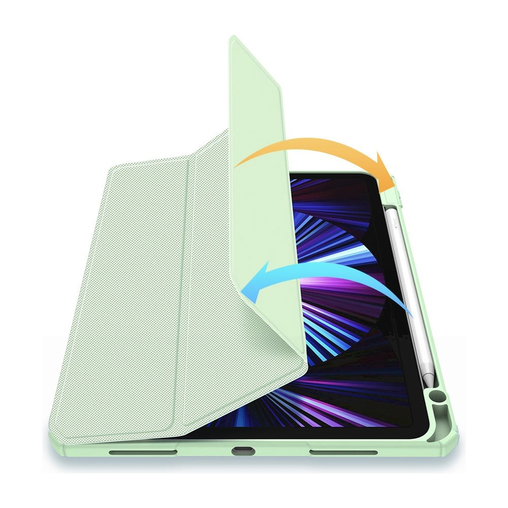 Etui Dux Ducis Toby Apple iPad Air 10.9 2020/2022 (4. i 5. generacji) / iPad Air 11 2024 (6. generacji) Pencil holder zielony