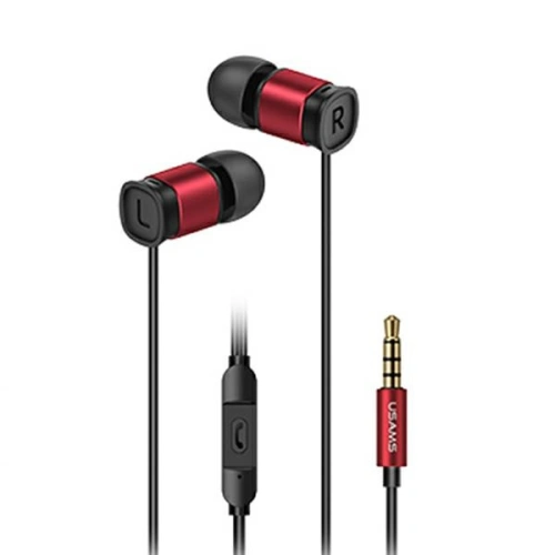 Buy USAMS EP-46 Earphones red 1,2m HSEP4602 - USA808 - {ean13} - Home Screen Store Europe