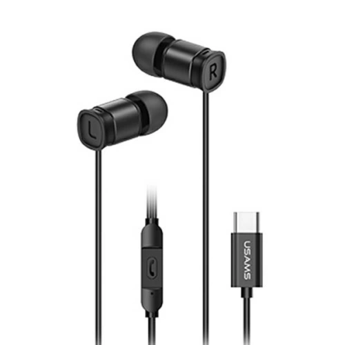 Kup USAMS EP-46 USB-C Kopfhörer schwarz 1,2m HSEP4603 - USA809 - {ean13} - Sklep Home Screen