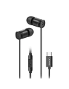 USAMS EP-46 USB-C Kopfhörer schwarz 1,2m HSEP4603
