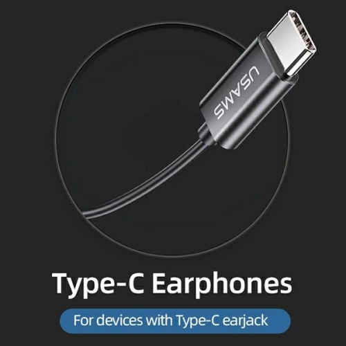 Kup USAMS EP-46 USB-C Kopfhörer rot/red 1,2m HSEP4604 - USA810 - {ean13} - Sklep Home Screen