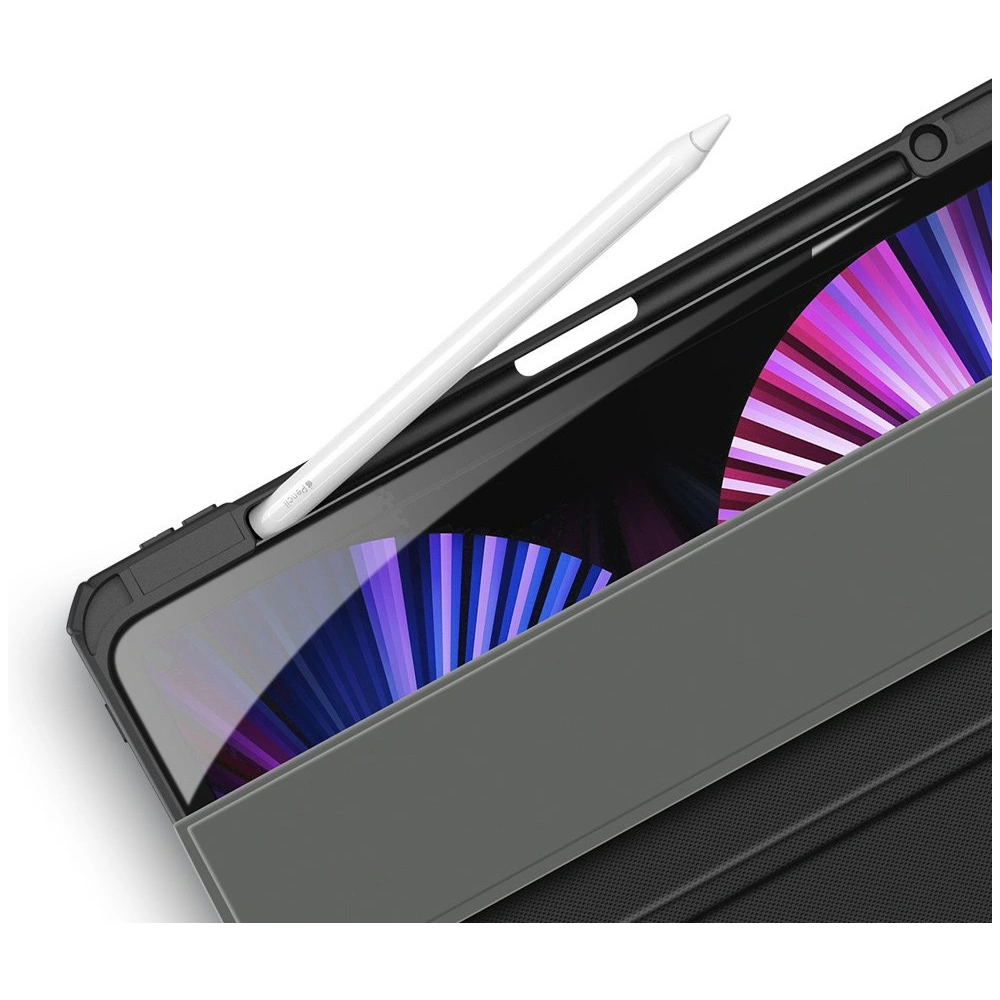 Etui Dux Ducis Toby Apple iPad Air 10.9 2020/2022 (4. i 5. generacji) / iPad Air 11 2024 (6. generacji) Pencil holder czarny