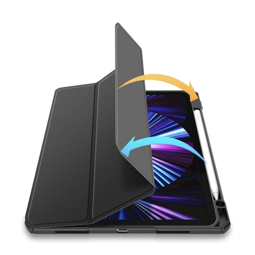 Kup Husa Dux Ducis Toby pentru Apple iPad Air 10.9 2020/2022 (a 4-a și a 5-a generație) / iPad Air 11 2024 (a 6-a generație) cu suport pentru creion, neagră. - DDS618 - {ean13} - Sklep Home Screen