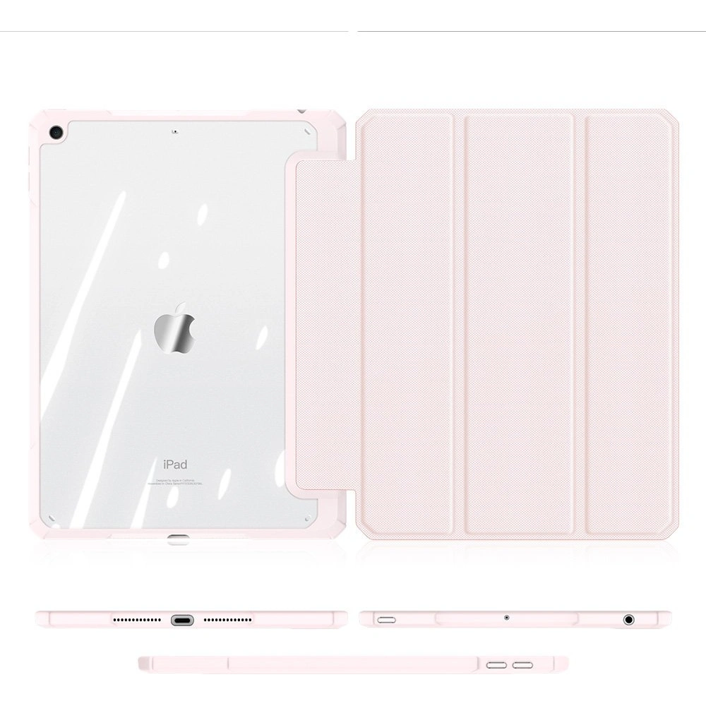 Etui Dux Ducis Toby Apple iPad 10.2 2019/2020/2021 (7., 8. i 9. generacji) Pencil holder różowy