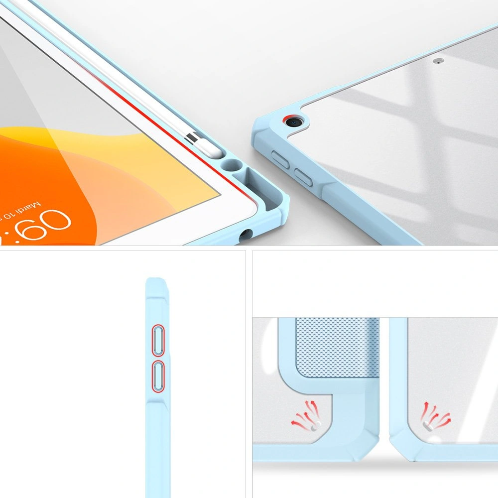 Etui Dux Ducis Toby Apple iPad 10.2 2019/2020/2021 (7., 8. i 9. generacji) Pencil holder niebieski