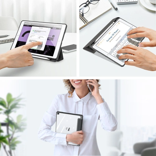 Kup Etui Dux Ducis Toby pentru Apple iPad 10.2 2019/2020/2021 (generatiile 7, 8 și 9) cu suport pentru stylus, negru - DDS622 - {ean13} - Sklep Home Screen