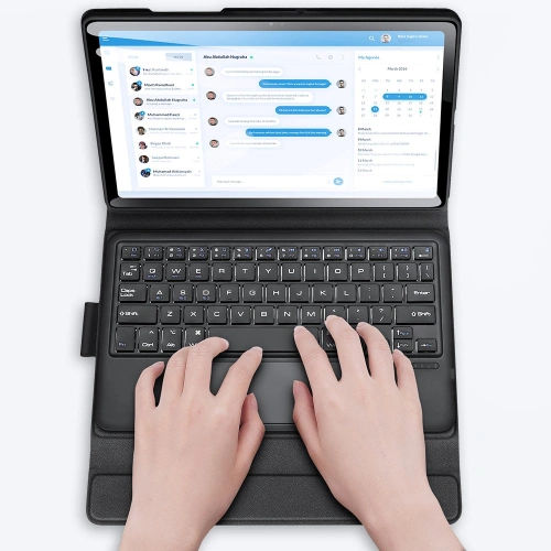 Kup Etui Dux Ducis Touchpad Keyboard Case Bluetooth Samsung Galaxy Tab A7 10.4 2020 czarny - DDS629 - {ean13} - Sklep Home Screen