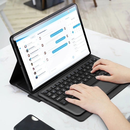 Buy Dux Ducis Touchpad Keyboard Case Bluetooth Samsung Galaxy Tab S8/Tab S7 black - DDS631 - {ean13} - Home Screen Store Europe