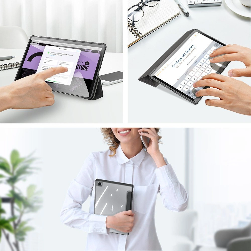 Etui Dux Ducis Toby Samsung Galaxy Tab A7 10.4 2020 stylus holder czarny