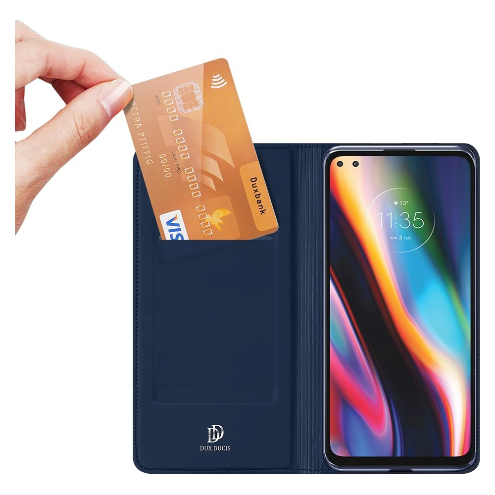 Etui Dux Ducis Skin Pro Motorola Moto G 5G Plus niebieski