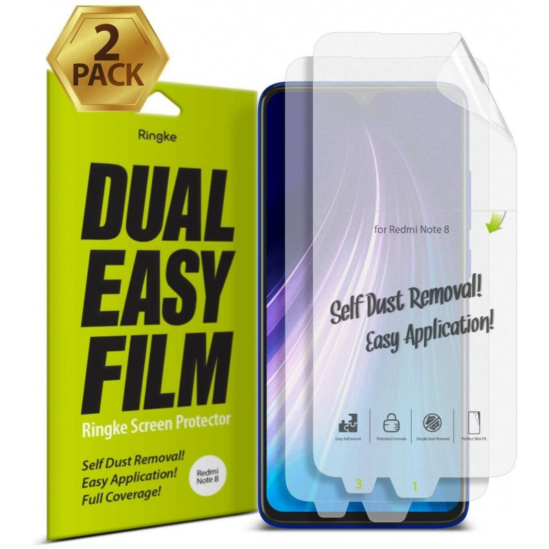 Kup Folia hydrożelowa Ringke Dual Easy Full Cover Redmi Note 8 Case Friendly - 8809688894138 - RGK1049 - Homescreen.pl