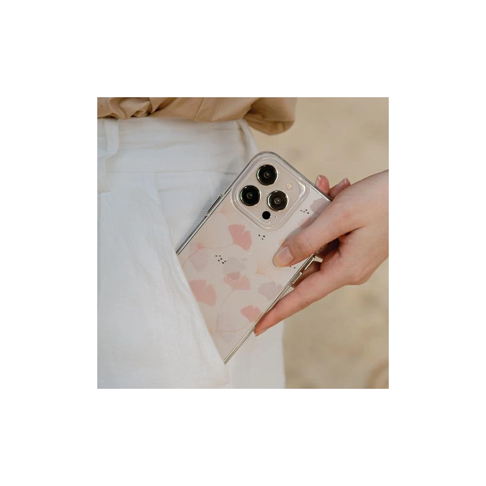 Etui UNIQ Coehl Meadow Apple iPhone 14 różowy/spring pink