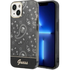 Etui Guess GUHCP14MHGBNHK Apple iPhone 14 Plus / 15 Plus czarny/black hardcase Bandana Paisley