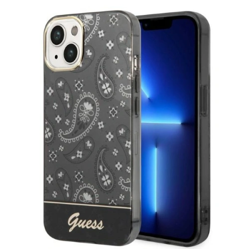 Kup Etui Guess GUHCP14SHGBNHK Apple iPhone 14 černý/black hardcase Bandana Paisley - GUHCP14SHGBNHK - {ean13} - Sklep Home Screen