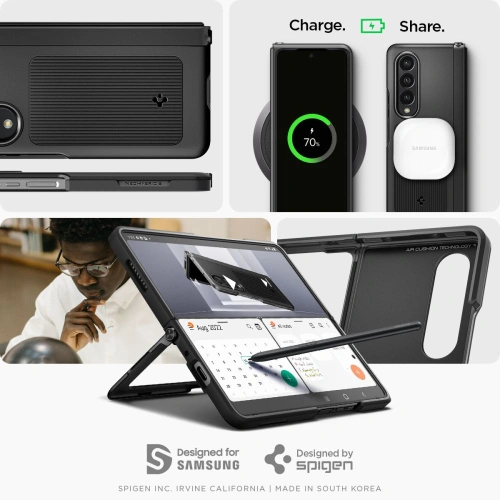 Kup Etui Spigen Neo Hybrid S Samsung Galaxy Z Fold 4 Fekete - SPN2540 - {ean13} - Sklep Home Screen