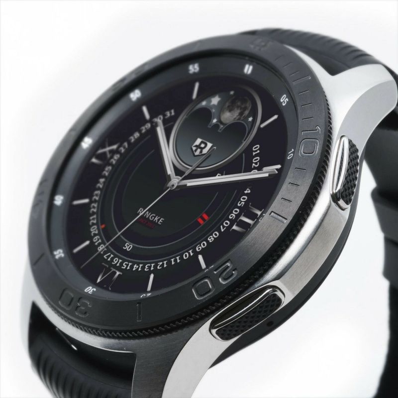 Nakładka na tachymetr Ringke Samsung Galaxy Gear S3/Watch 46mm stal nierdzewna czarna GW-46-18