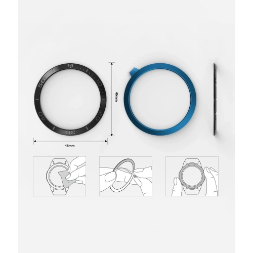Kup Nakládka na tachymetr Ringke Samsung Galaxy Gear S3/Watch 46mm černá nerezová ocel GW-46-18 - RGK1052SBLK - {ean13} - Sklep Home Screen