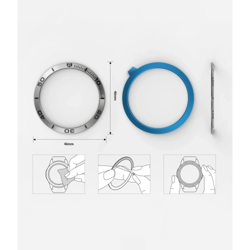 Kup Nakładka na tachymetr Ringke Samsung Galaxy Gear S3/Watch 46mm stal nierdzewna srebrna GW-46-16 - RGK1051SSLV - {ean13} - Sklep Home Screen