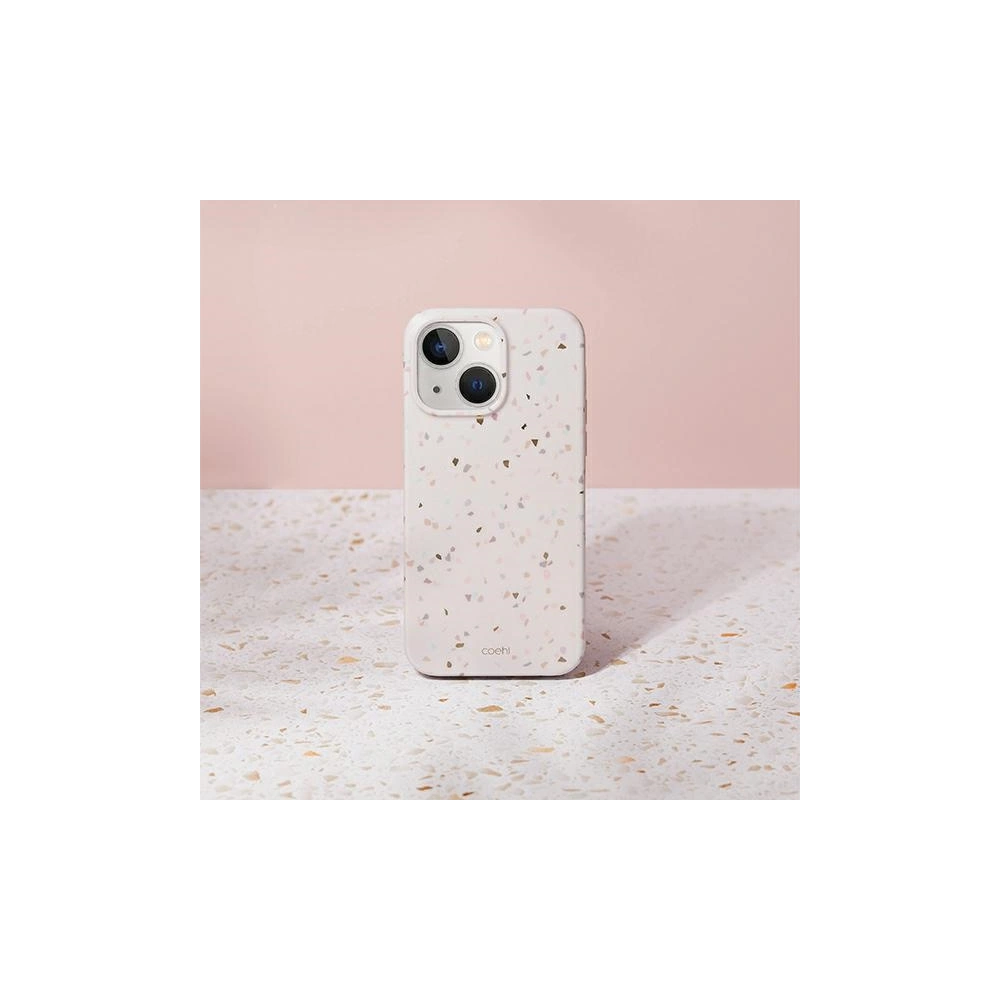Etui UNIQ Coehl Terrazzo Apple iPhone 14 piaskowy/sandstone