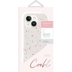 Etui UNIQ Coehl Terrazzo Apple iPhone 14 Plus / 15 Plus piaskowy/sandstone