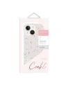 Etui UNIQ Coehl Terrazzo pentru Apple iPhone 14 Plus / 15 Plus piaskowy/sandstone