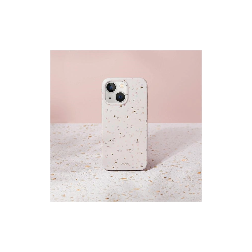 Etui UNIQ Coehl Terrazzo Apple iPhone 14 Plus / 15 Plus piaskowy/sandstone