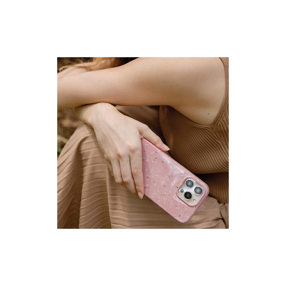 Etui UNIQ Coehl Terrazzo Apple iPhone 14 Plus / 15 Plus piaskowy/sandstone