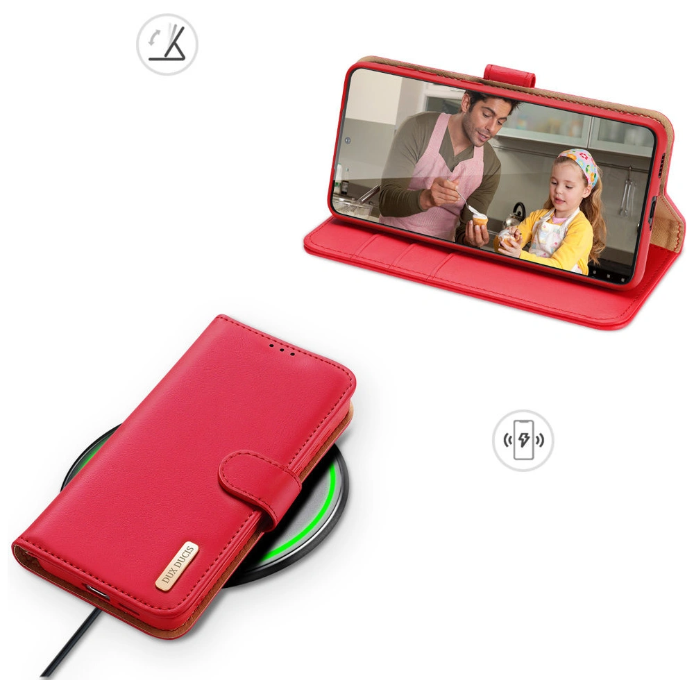 Etui Dux Ducis Hivo Samsung Galaxy S21 FE czerwony