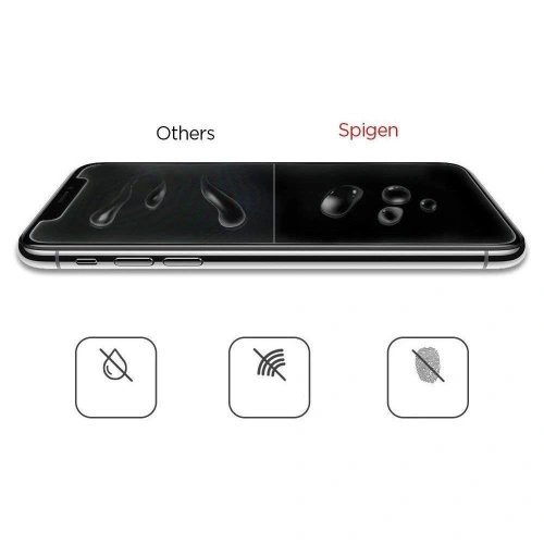 Kup Gehärtetes Glas Spigen GLAS.tR Slim Case Friendly iPhone 11/iPhone XR Clear - SPN489CL - {ean13} - Sklep Home Screen