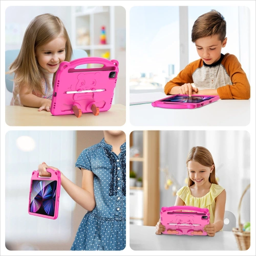 Kup Etui Dux Ducis Panda pentru Apple iPad Air 10.9 2020/2022 (4, 5 generație) / iPad Pro 11 2018/2020/2021 (1, 2, 3 generație) / iPad Air 11 2024 (6. generație) cu suport pentru stilou roz - DDS725 - {ean13} - Sklep Home Screen