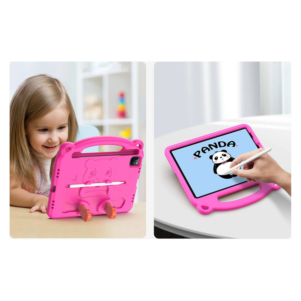 Etui Dux Ducis Panda Apple iPad Air 10.9 2020/2022 (4, 5 gen) / iPad Pro 11 2018/2020/2021 (1, 2, 3 gen) / iPad Air 11 2024 (6. generacji) Pencil holder różowy