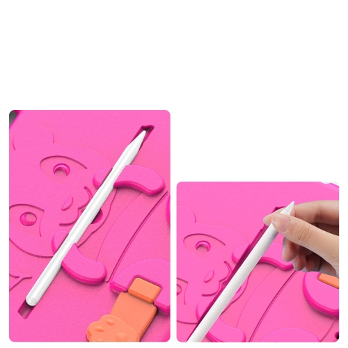Kup Etui Dux Ducis Panda pentru Apple iPad Air 10.9 2020/2022 (4, 5 generație) / iPad Pro 11 2018/2020/2021 (1, 2, 3 generație) / iPad Air 11 2024 (6. generație) cu suport pentru stilou roz - DDS725 - {ean13} - Sklep Home Screen