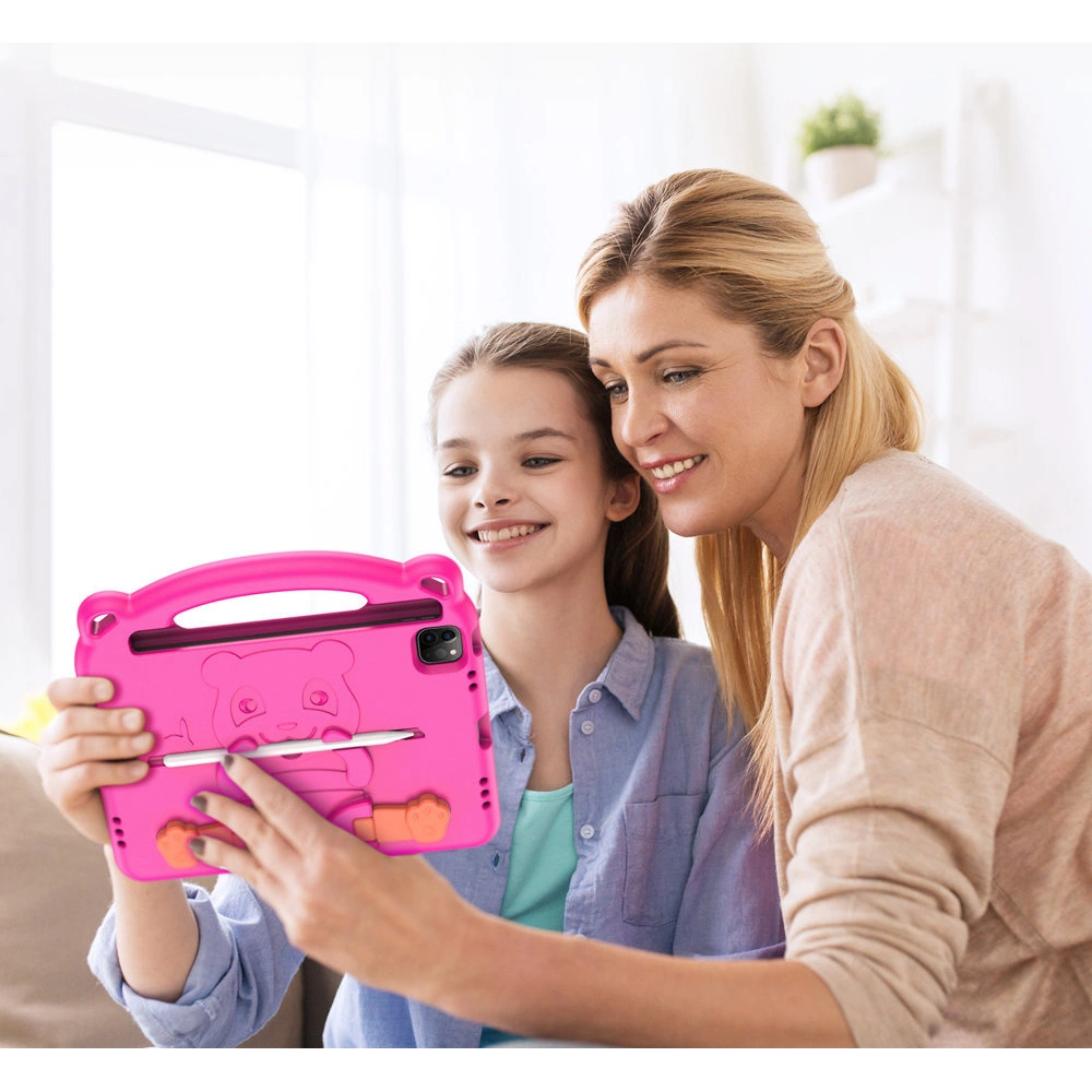 Etui Dux Ducis Panda Apple iPad Air 10.9 2020/2022 (4, 5 gen) / iPad Pro 11 2018/2020/2021 (1, 2, 3 gen) / iPad Air 11 2024 (6. generacji) Pencil holder różowy